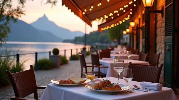 Évian-les-Bains : manger face au lac Léman