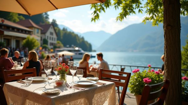 Évian-les-Bains : manger face au lac Léman